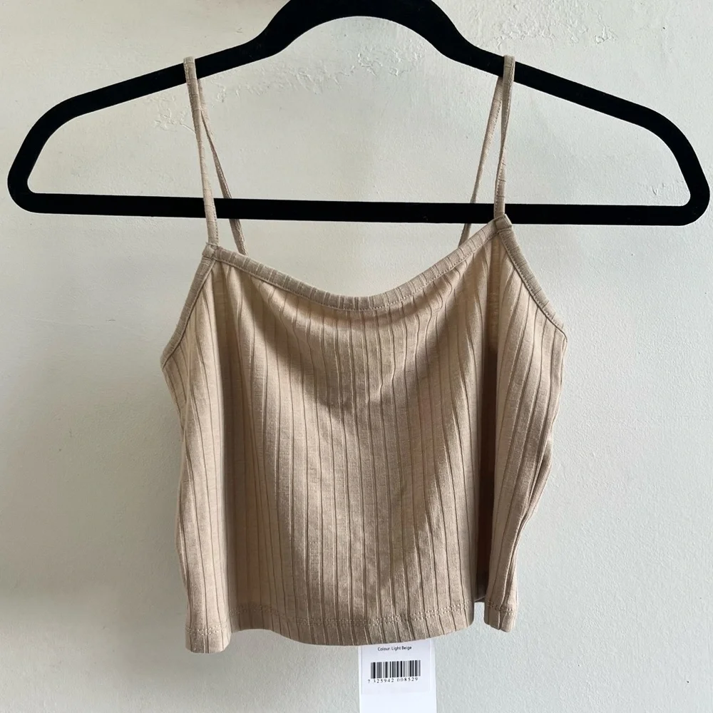 Rib Crop Tank Top - Picture 3 of 5